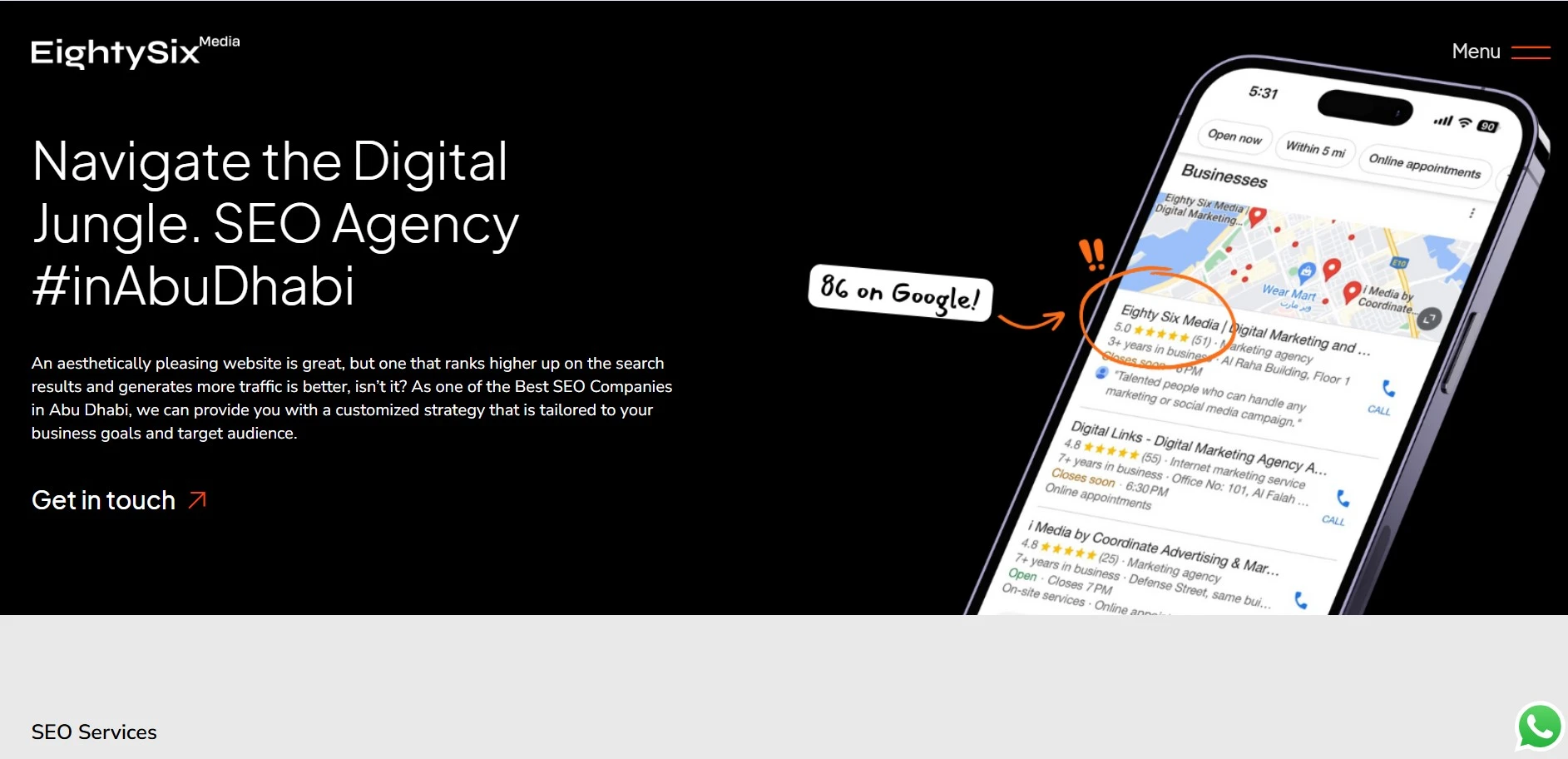 Eighty six media Website