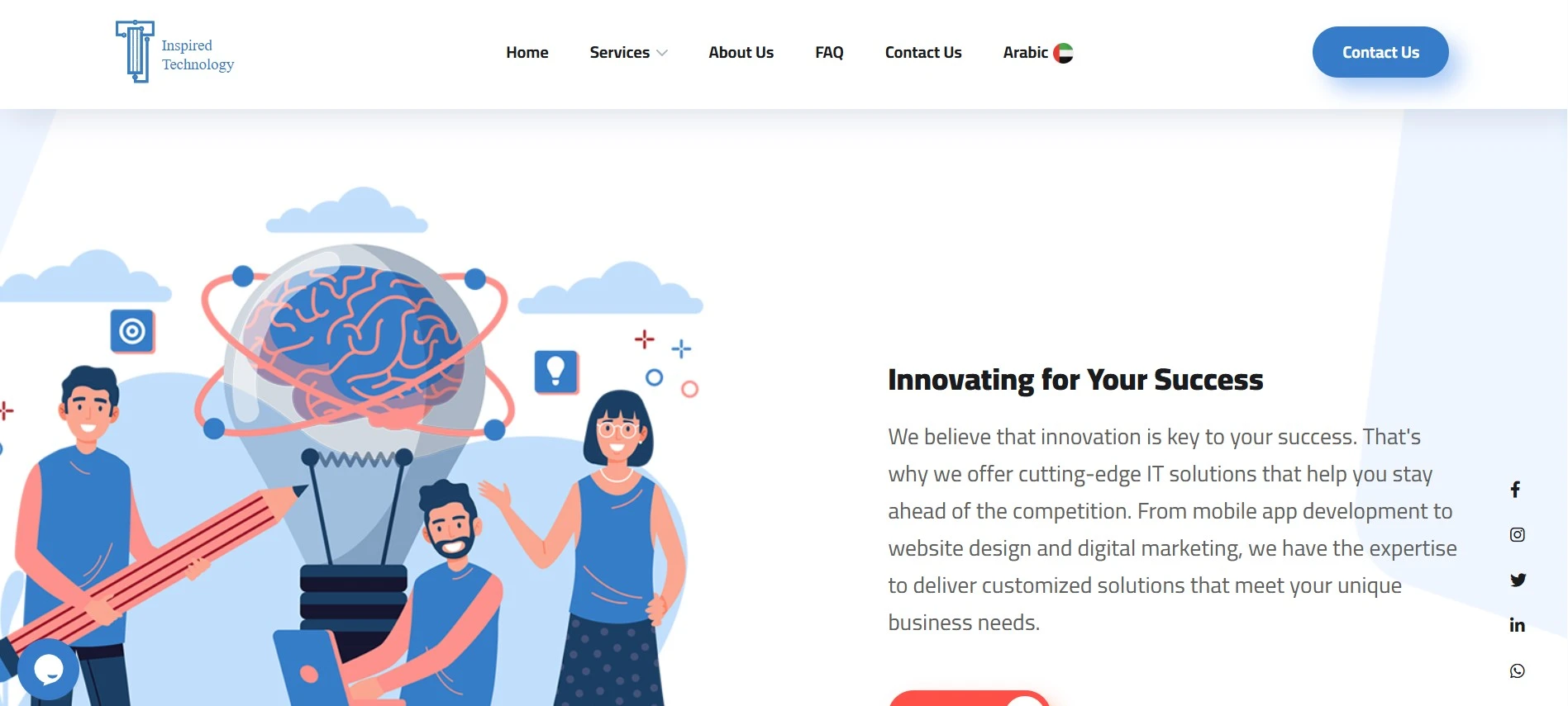 Inspired Technology Website Abudhabi