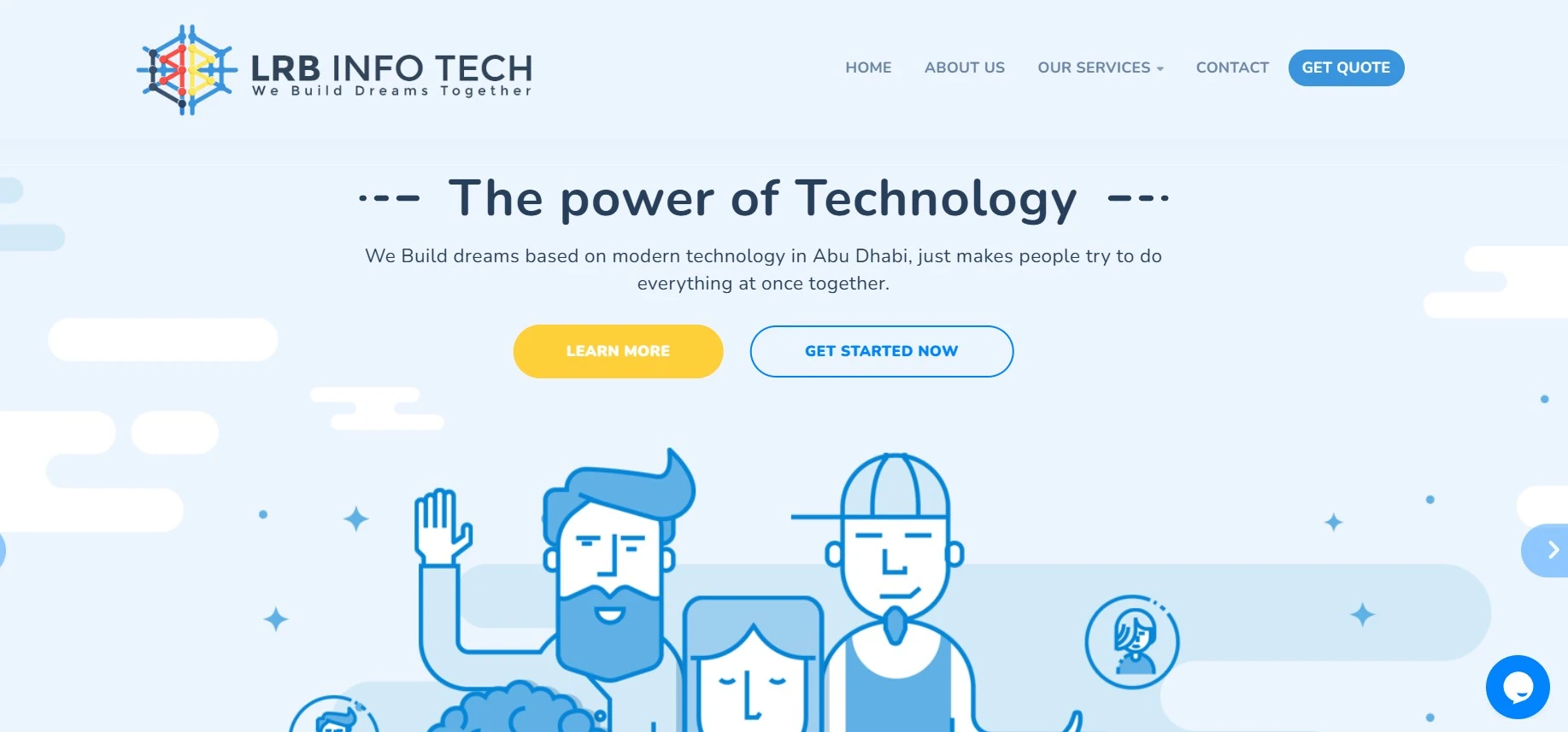 LRB INFO TECH Website Abudhabi