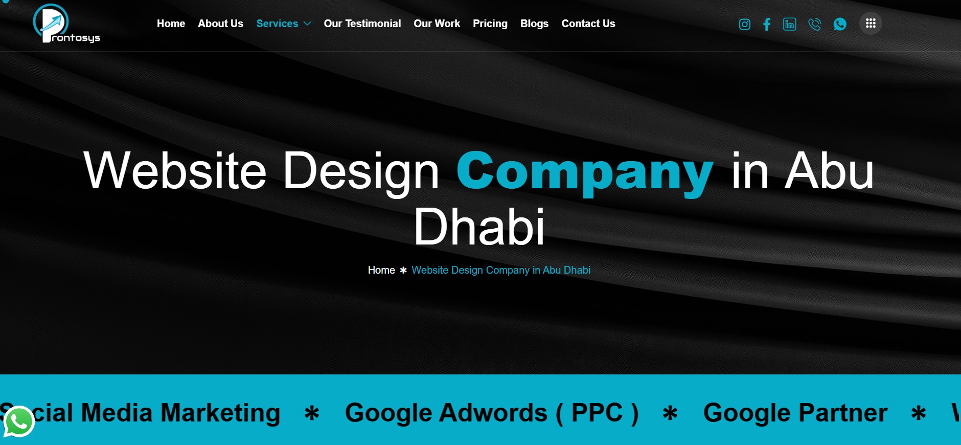 Prontosys the Best Web Development Company in Abu Dhabi
