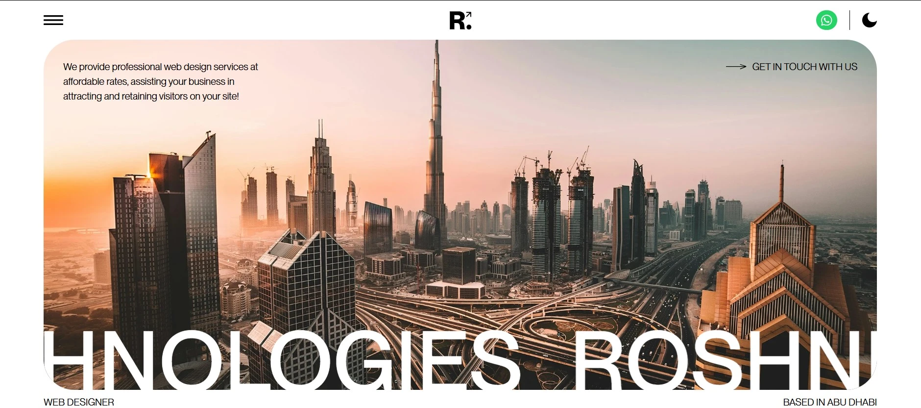 Roshni Technologies Abu Dhabi Website