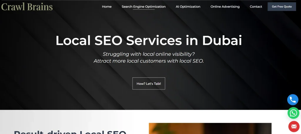 Crawl Brains Local SEO company in Dubai