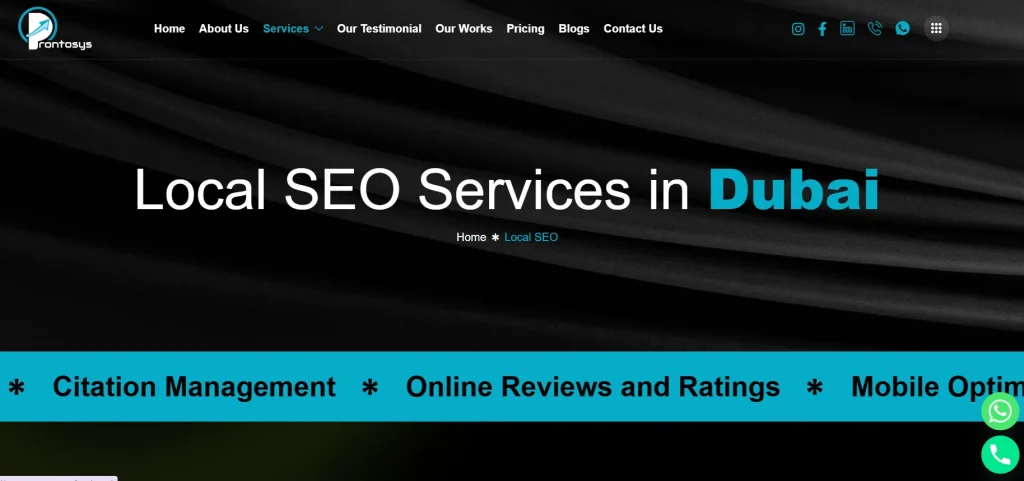 Prontosys is the Best Local SEO Agency in Dubai, UAE