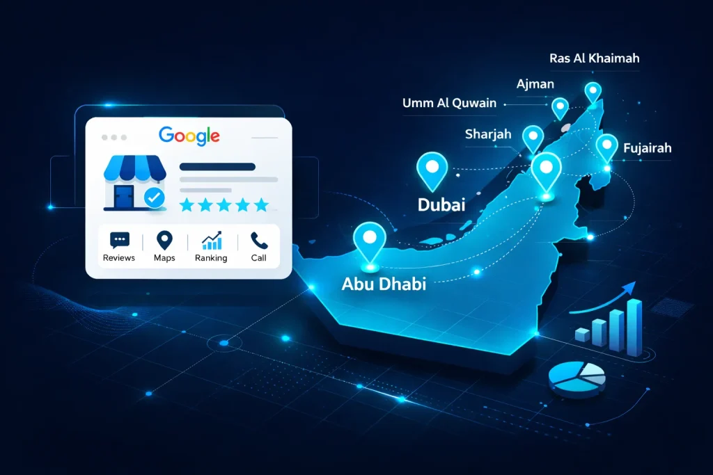 Local SEO UAE multi-city strategy map