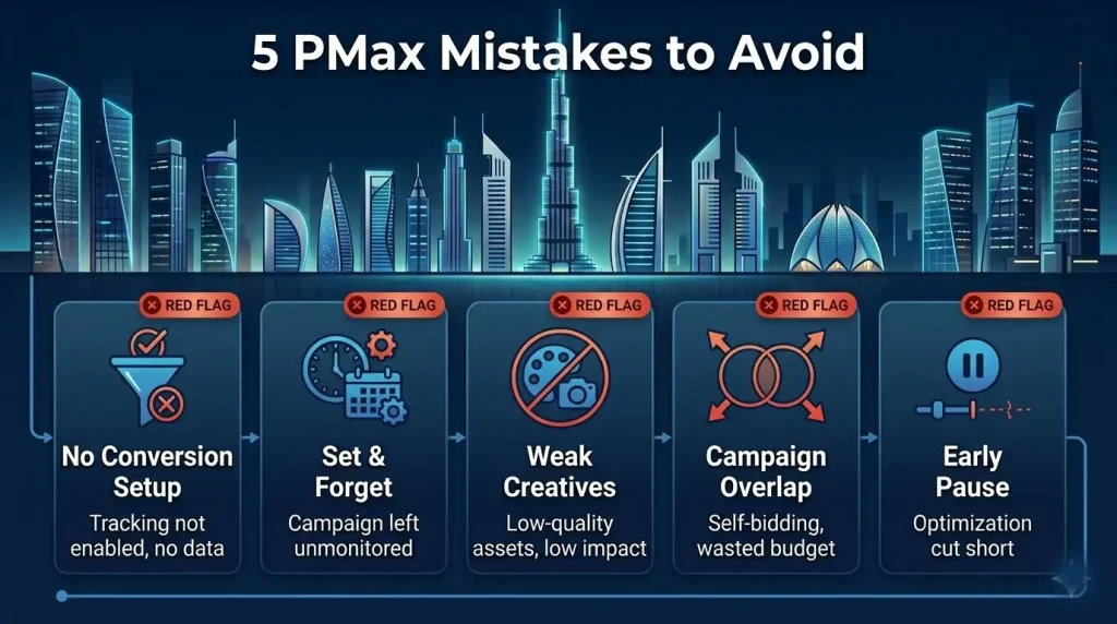 Five common Performance Max mistakes UAE advertisers make — and how to fix them for better Google Ads results