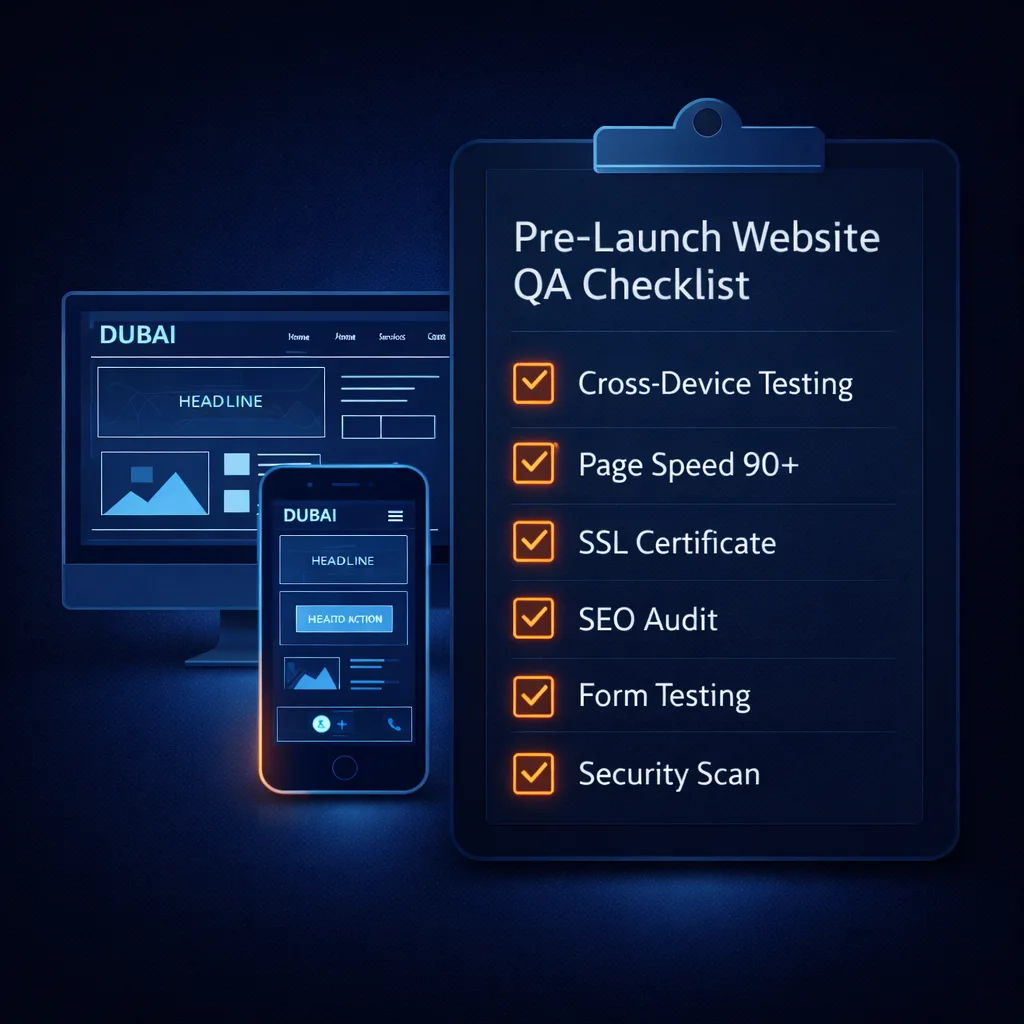Website QA and pre-launch checklist for Dubai businesses — ProntoSys