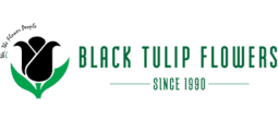 Black Tulip Flower Original Logo